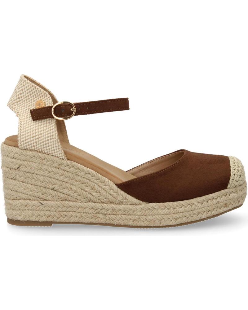 PUNTOSALAO CF BROWN JUTE COMFORTABLE WEDGE SANDALS VARIOS COLORES