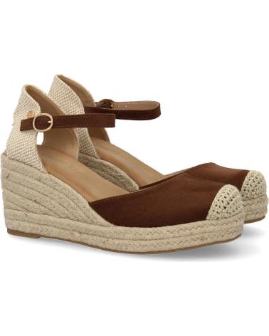 PUNTOSALAO CF BROWN JUTE COMFORTABLE WEDGE SANDALS VARIOS COLORES
