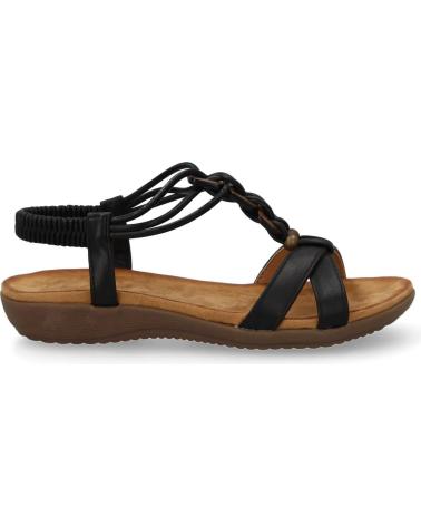 PUNTOSALAO AF-5 BLACK COMFORTABLE FLAT SANDALS WITH EMBELLISHMENTS VARIOS COLORES