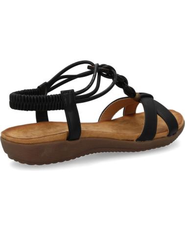 PUNTOSALAO AF-5 FLACHSANDALEN SCHWARZ BEQUEM MIT VERZIERUNGEN VARIOS COLORES