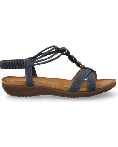 PUNTOSALAO SANDALIAS PLANAS CÓMODAS CON ADORNOS AF-52 - AZUL VARIOS COLORES