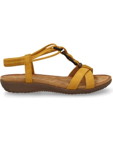 PUNTOSALAO COMFORTABLE FLAT SANDALS WITH EMBELLISHMENTS - YELLOW VARIOS COLORES