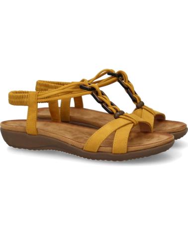 PUNTOSALAO BEQUEME FLACHSANDALEN MIT VERZIERUNGEN - GELB VARIOS COLORES