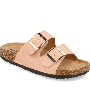 PUNTOSALAO ANATOMISCHE FLACHE SANDALEN MIT DOPPELSCHNALLE - BLASSROSA VARIOS COLORES