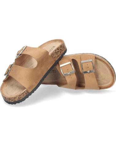 PUNTOSALAO FLACHE ANATOMISCHE SANDALEN - CAMEL VARIOS COLORES