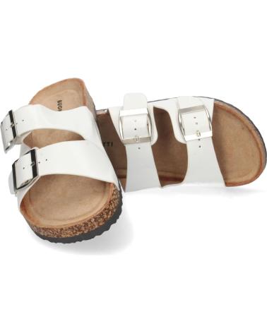 PUNTOSALAO FLACHE ANATOMISCHE SANDALEN - WEISS VARIOS COLORES