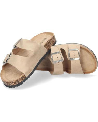 PUNTOSALAO FLACHE ANATOMISCHE SANDALEN - BEIGE VARIOS COLORES