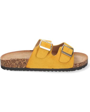 PUNTOSALAO FLACHE ANATOMISCHE SANDALEN MIT DOPPELSCHNALLE GELB VARIOS COLORES