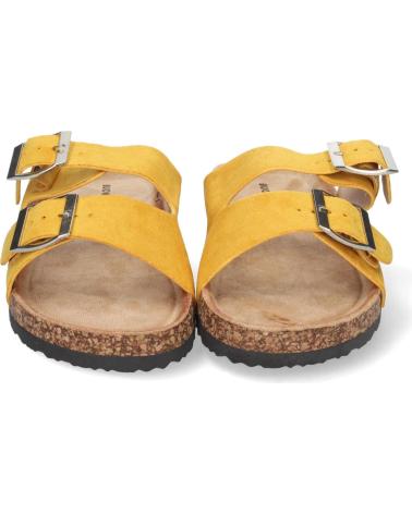 PUNTOSALAO FLACHE ANATOMISCHE SANDALEN MIT DOPPELSCHNALLE GELB VARIOS COLORES