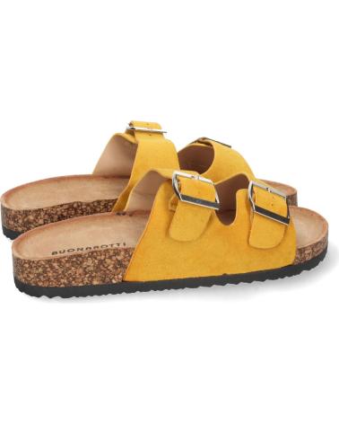 PUNTOSALAO FLACHE ANATOMISCHE SANDALEN MIT DOPPELSCHNALLE GELB VARIOS COLORES
