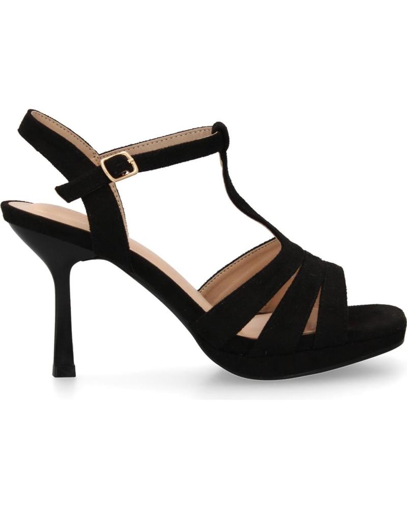 PUNTOSALAO A-2301 BLACK T-STRAP HEELED SANDALS VARIOS COLORES