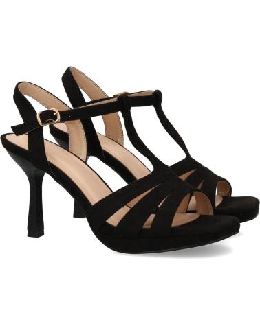 PUNTOSALAO A-2301 BLACK T-STRAP HEELED SANDALS VARIOS COLORES