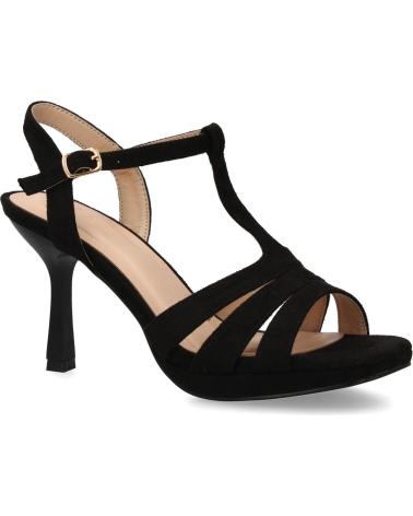 PUNTOSALAO A-2301 BLACK T-STRAP HEELED SANDALS VARIOS COLORES