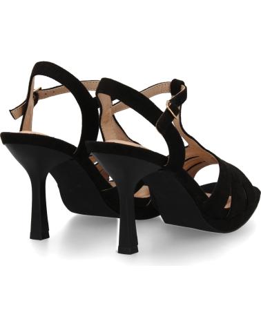 PUNTOSALAO A-2301 BLACK T-STRAP HEELED SANDALS VARIOS COLORES