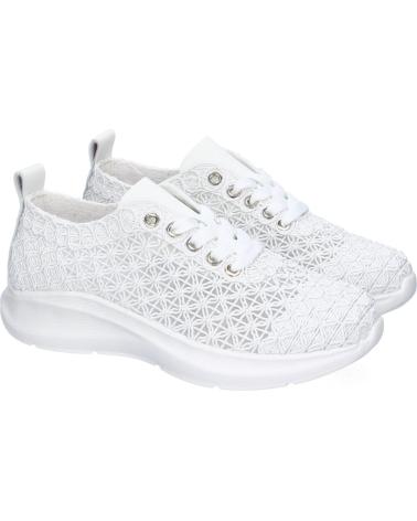 PUNTOSALAO TT FREIZEIT-SNEAKER WEISS MIT LOCHMUSTER-DESIGN VARIOS COLORES