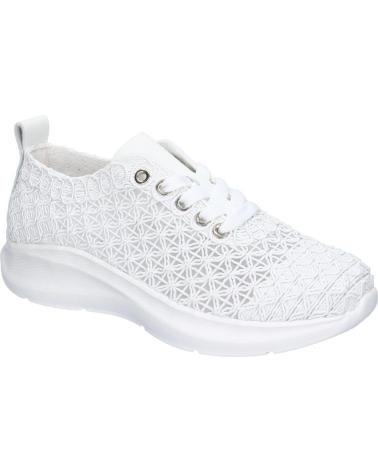 PUNTOSALAO TT FREIZEIT-SNEAKER WEISS MIT LOCHMUSTER-DESIGN VARIOS COLORES
