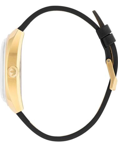 ADIDAS AOFH22512 BLACK WATCH WITH TREFOIL LOGO DIAL AND GOLD CASE NEGRO