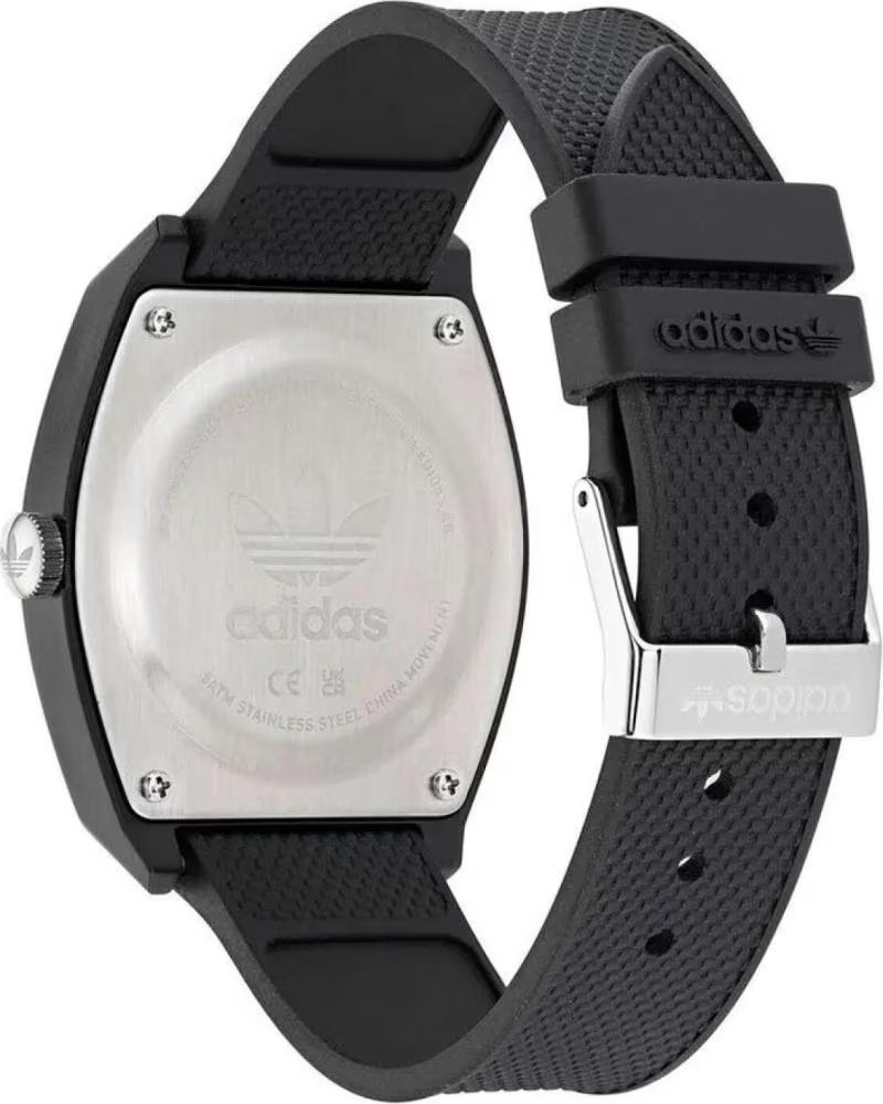 MONTRE UNISEXE ADIDAS AOST22039, NOIR AVEC LOGO ROSE, Ø 38 MM NEGRO
