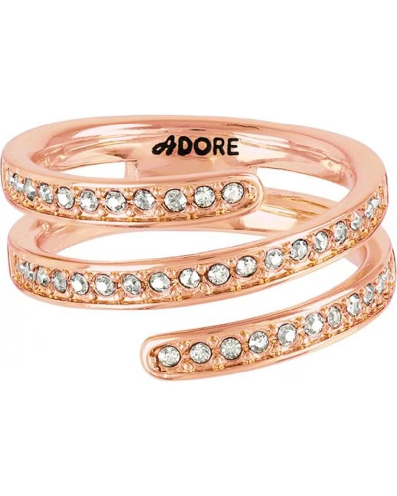 ROSÉGOLDENER SPIRALRING MIT ZIRKONIA UND "ADORE"-INSCHRIFT VICTORIO LUCCHINO 5489627