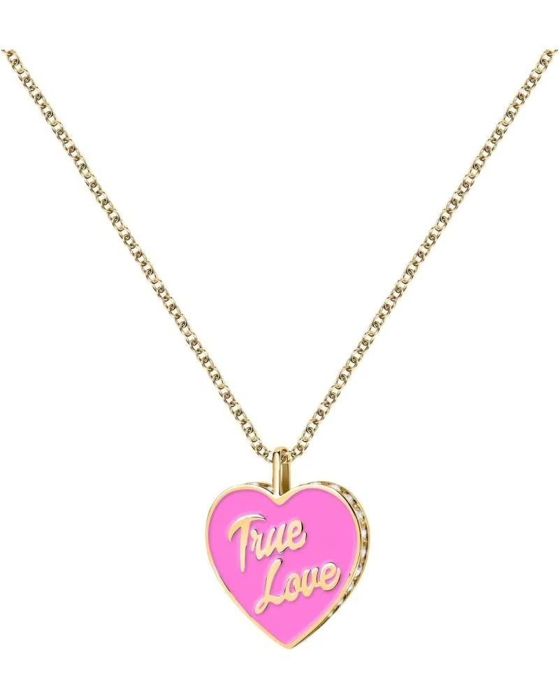 COLLAR COLGANTE CHIARA FERRAGNI J19AVI03 CORAZÓN ROSA "TRUE LOVE"