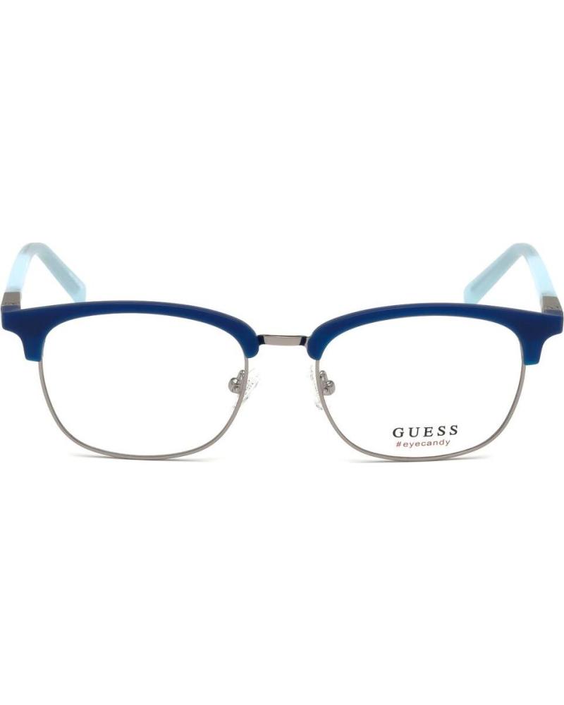 GUESS GU3024-51091 BRILLENRAHMEN BLAU UND SILBER