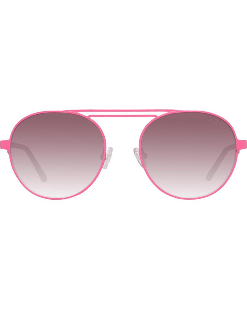 GUESS GU3028-5573F SONNENBRILLE ROSA MIT BRAUNEN VERLAUFSGLÄSERN