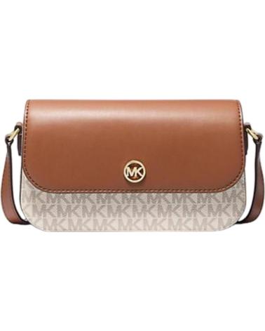 BORSA A TRACOLLA MICHAEL KORS 35F4GTVC1B VANIGLIA CON PATTA MARRONE