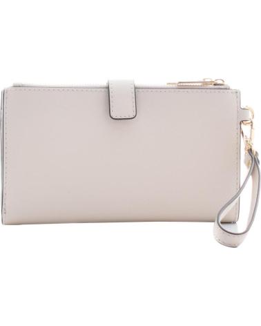 CARTEIRA MICHAEL KORS 35F8GTVW0L-LT-CREAM COM ALÇA DE PULSO CREME CLARO