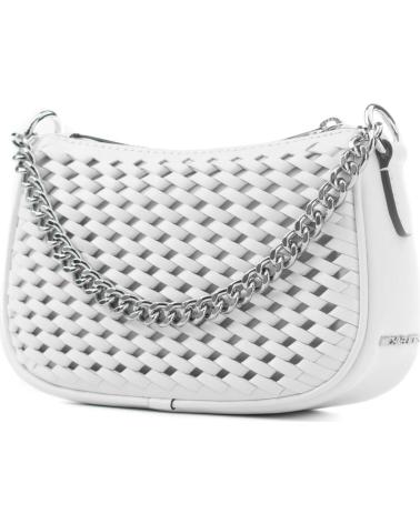 MALA A TIRACOLO MICHAEL KORS 35T5S1QC1Y EM PELE BRANCA ÓTICA COM CORRENTE