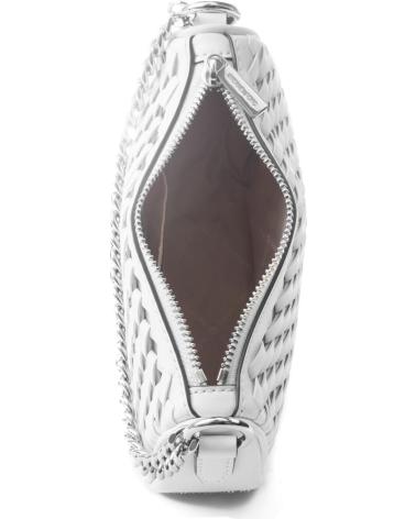 MICHAEL KORS 35T5S1QC1Y CROSSBODY BAG IN OPTIC WHITE LEATHER WITH CHAIN