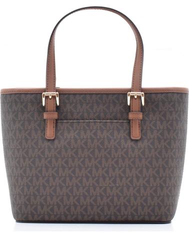 BOLSA TOTE PEQUENA MICHAEL KORS 35T9GTVT0B BROWN COM MONOGRAM
