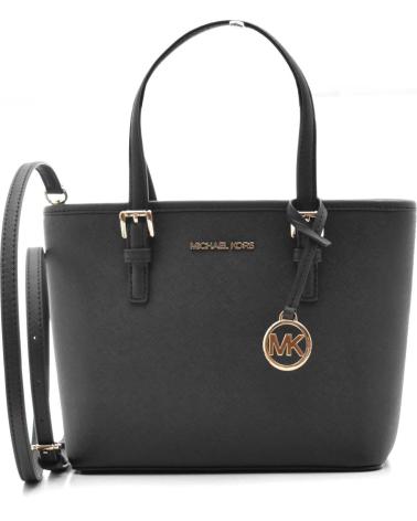 BOLSA TOTE PEQUENA MICHAEL KORS 35T9GTVT0L PRETO COURO