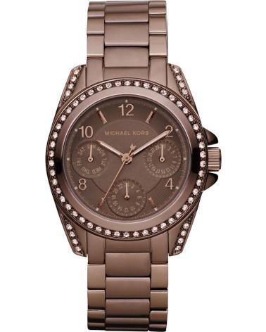 OROLOGIO CRONOGRAFO MICHAEL KORS MK5614 TONALITÀ MARRONE CON CRISTALLI MARRóN