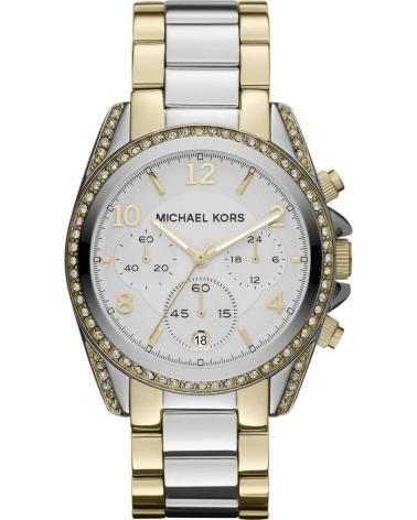 OROLOGIO CRONOGRAFO MICHAEL KORS MK5685 BICOLORE ORO/ARGENTO CON CRISTALLI GRIS
