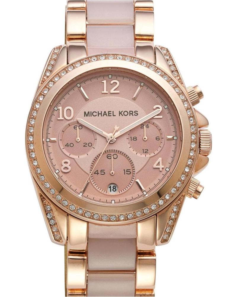 RELÓGIO CRONÓGRAFO MICHAEL KORS MK5943 OURO ROSA ORO ROSA