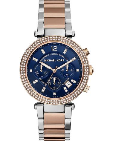 RELÓGIO MICHAEL KORS MK6141 BICOLOR PRATA E OURO ROSA PLATA-ORO ROSA