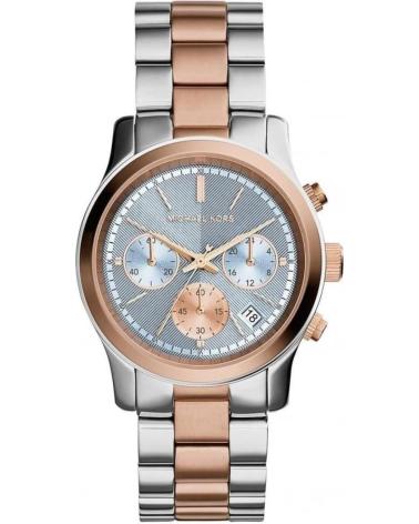 RELÓGIO MICHAEL KORS MK6166 CRONÓGRAFO BICOLOR CINZA E OURO ROSA GRIS