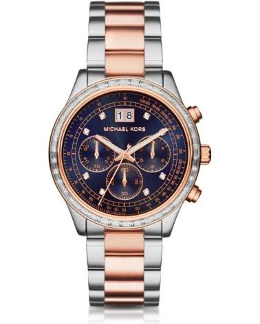 RELÓGIO MICHAEL KORS MK6205 BICOLOR ROSÉ E PRATEADO CRONÓGRAFO ROSADO Y PLATEADO