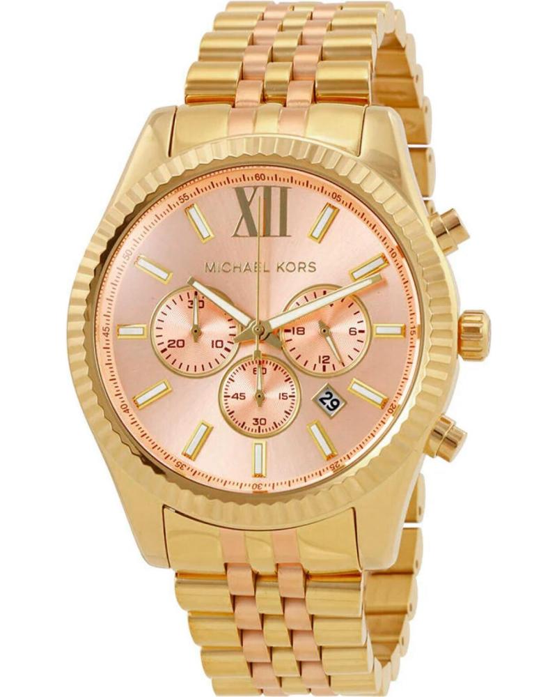 RELÓGIO CRONÓGRAFO MICHAEL KORS MK6473 DOURADO E ROSA ROSA