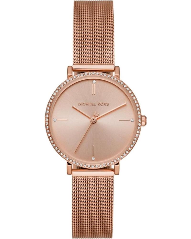 MICHAEL KORS ARMBANDUHR MK7122 ROSA MILANAISE-ARMBAND MINIMALISTISCHES ZIFFERBLATT FÜR DAMEN ROSA