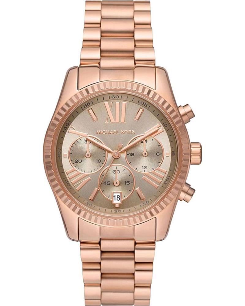 RELÓGIO MICHAEL KORS MK7217 OURO ROSA COM MOSTRADOR CRONÓGRAFO ROSA