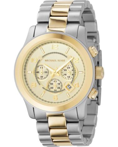 RELÓGIO CRONÓGRAFO MICHAEL KORS MK8098 BICOLOR PRATEADO E DOURADO PARA HOMEM PLATEADO