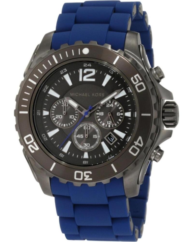 RELÓGIO CRONÓGRAFO MICHAEL KORS MK8233 CINZA E AZUL GRIS Y AZUL