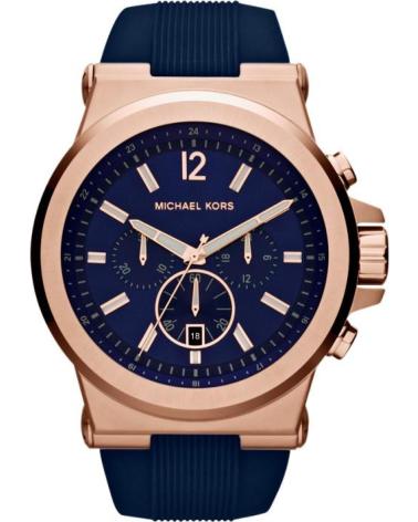 MICHAEL KORS RELÓGIO CRONÓGRAFO MK8295 MOSTRADOR AZUL CAIXA OURO ROSA AZUL