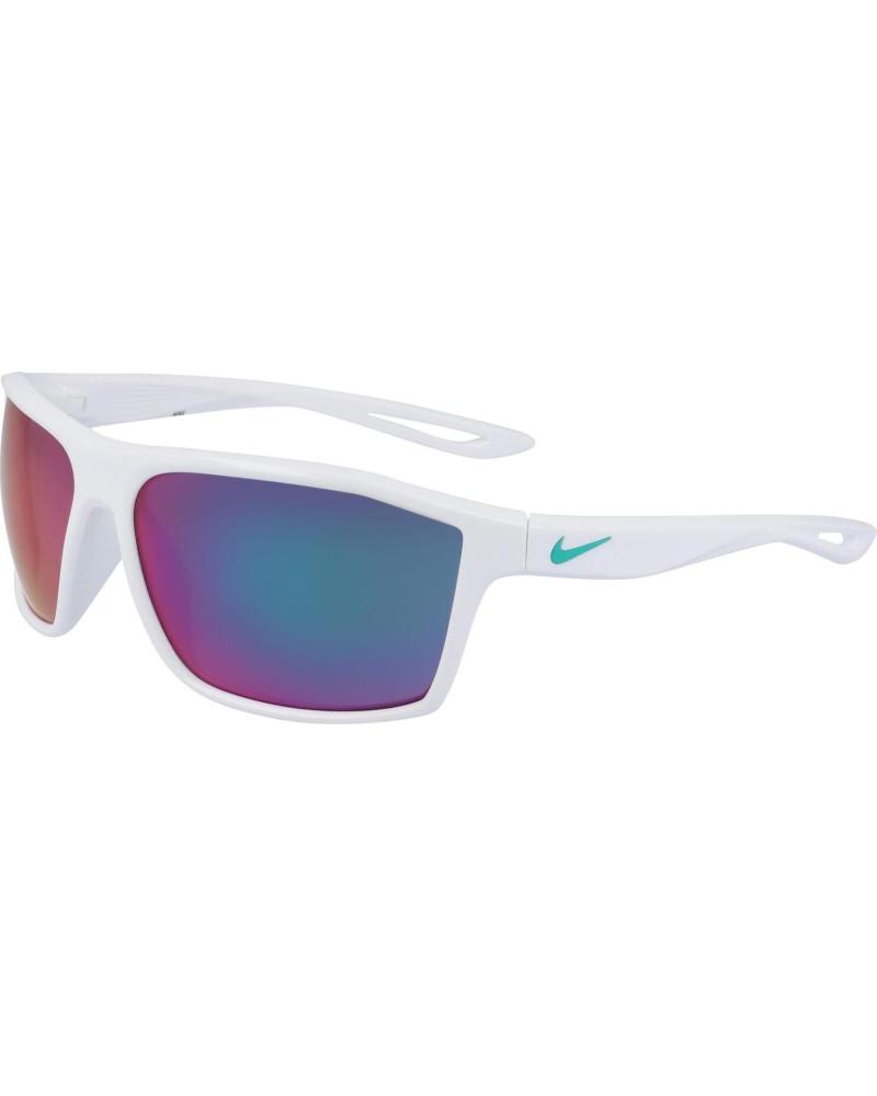 NIKE LEGEND S/M EV1062-133 SONNENBRILLE MIT MEHRFARBIGEN SPIEGELGLÄSERN UND WEISSEM RAHMEN