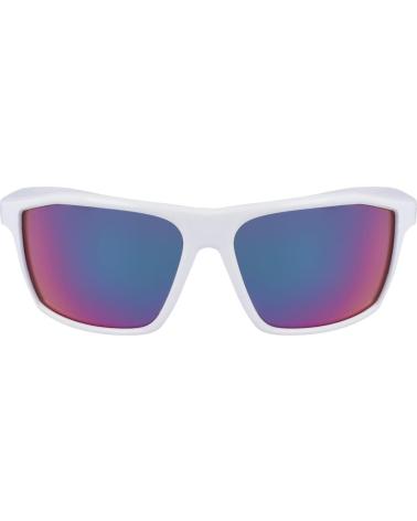 NIKE LEGEND S/M EV1062-133 SONNENBRILLE MIT MEHRFARBIGEN SPIEGELGLÄSERN UND WEISSEM RAHMEN