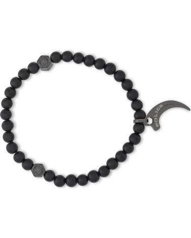 BRACELET POLICE PERLES NOIRES AVEC PENDENTIF GRIFFE PEAGB2211923
