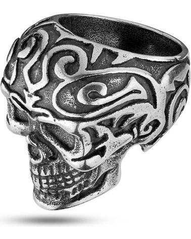 BAGUE POLICE PEAGF2120202 CRÂNE TRIBAL