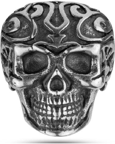 BAGUE POLICE PEAGF2120203 CRÂNE TRIBAL