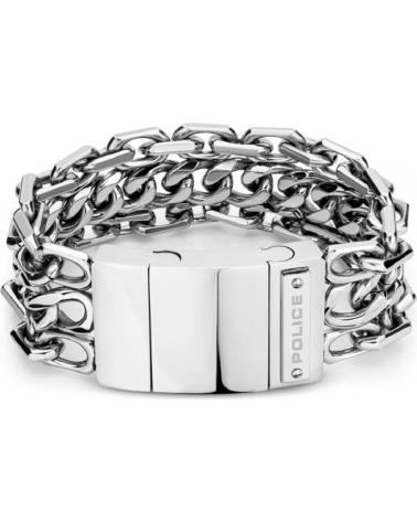 BRACCIALE A MAGLIE ARGENTATO POLICE PEJGB2112602 PLATEADO